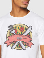 T-shirt Blanc "Pizza Sauce Dallas" 🍕 - Frenchcool