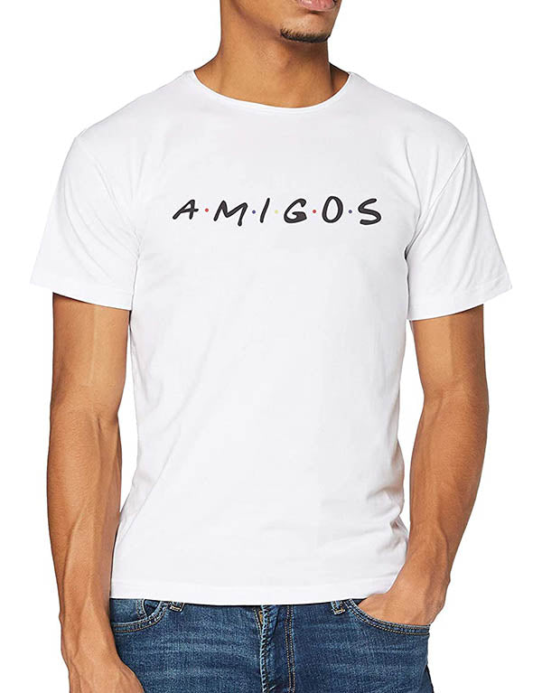T-shirt Blanc "Amigos" - Frenchcool
