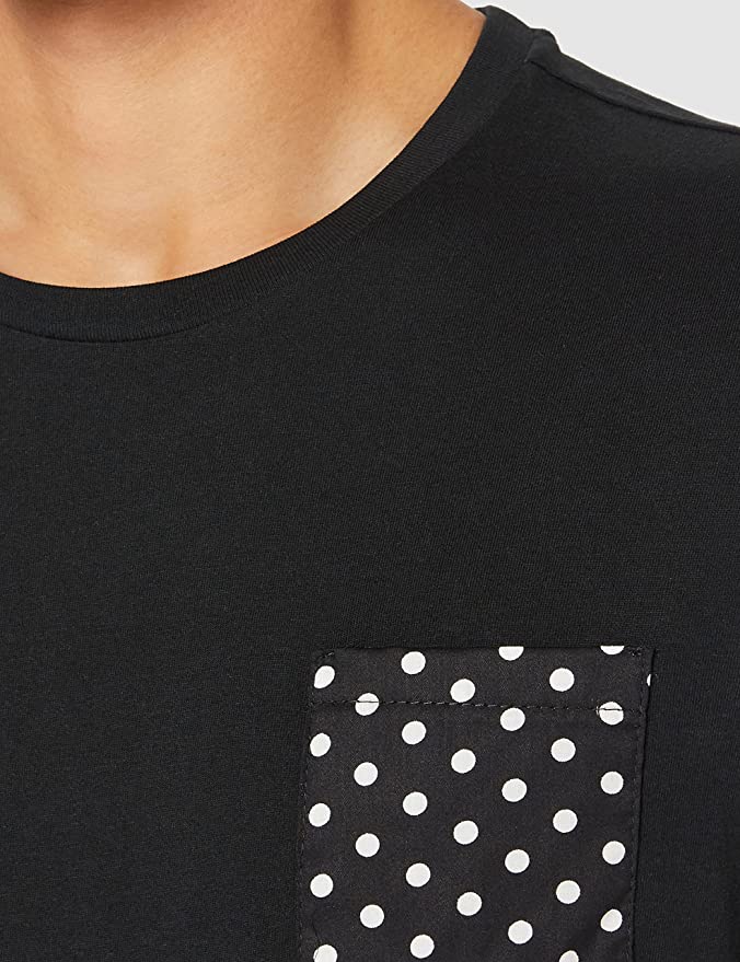 T-shirt à poche Rond Blanc