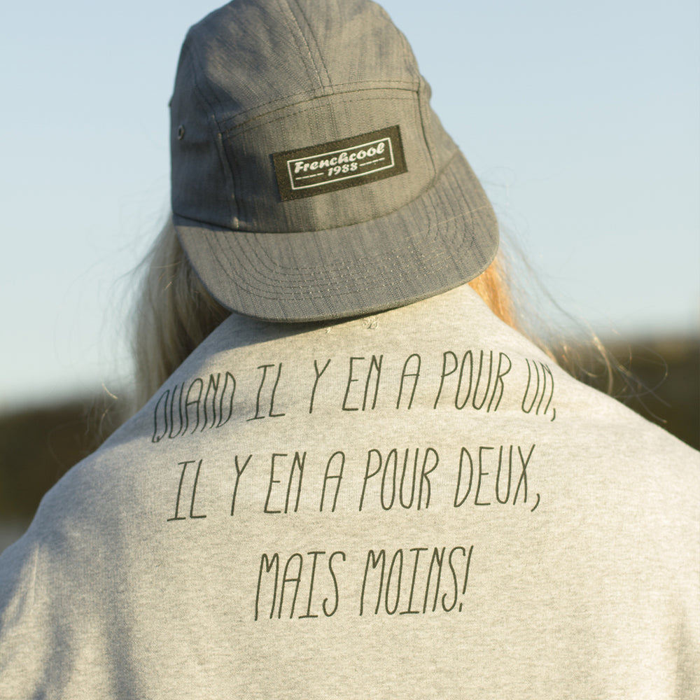 Casquette grise 5 Panels - Frenchcool