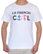 T-shirt Blanc "Ancres Cool" ⚓⚓ - Frenchcool