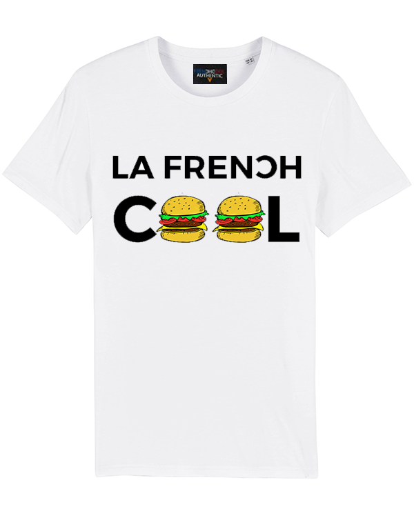 T-shirt Blanc "La Frenchcool Burgers" 🍔