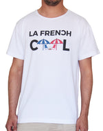 T-shirt Blanc "La Frenchcool Parasols" ⛱