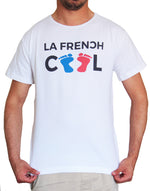 T-shirt Blanc "Frenchcool Feets Color"