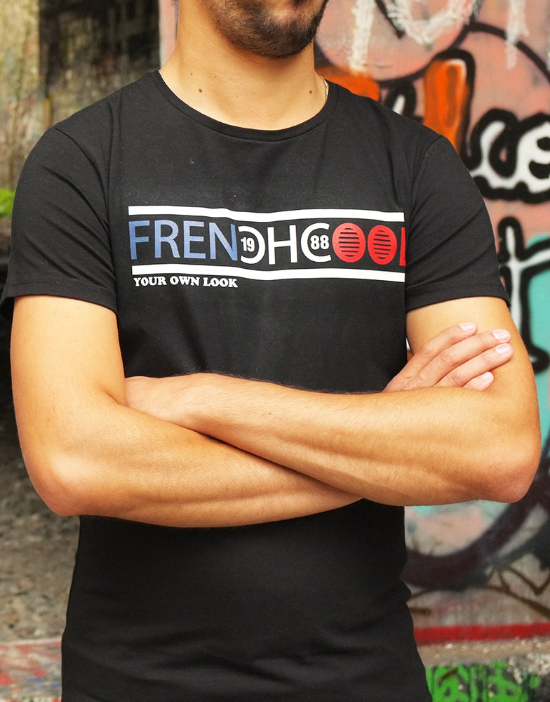 T-shirt Noir "Frenchcool Authentic" - Frenchcool