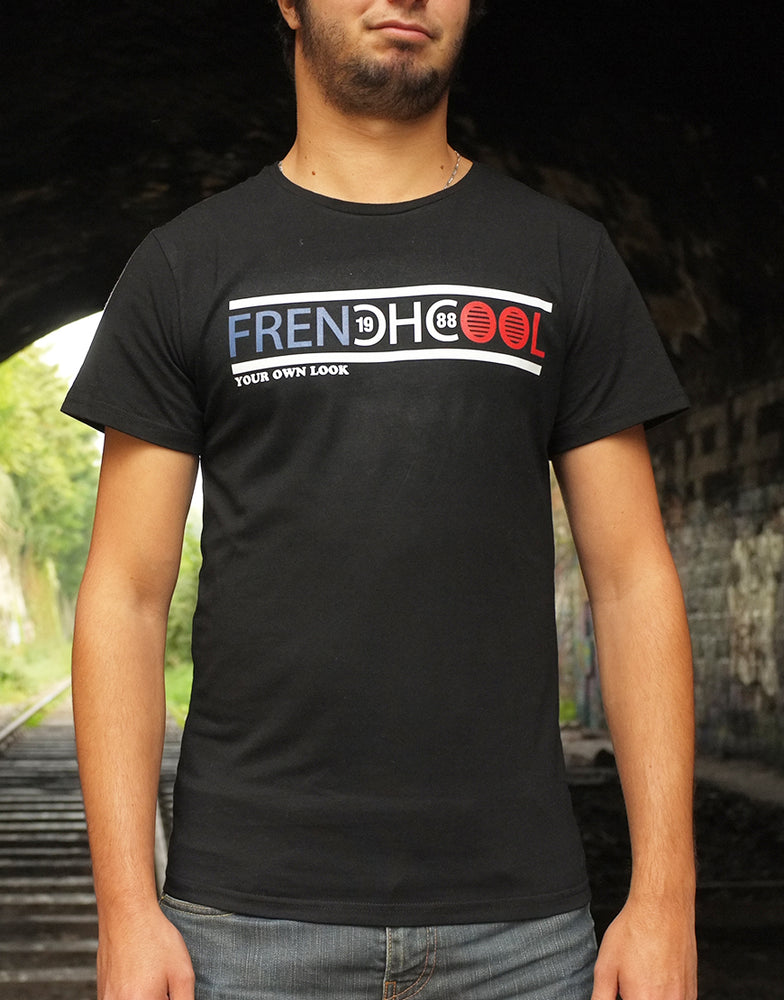 T-shirt Noir "Frenchcool Authentic" - Frenchcool