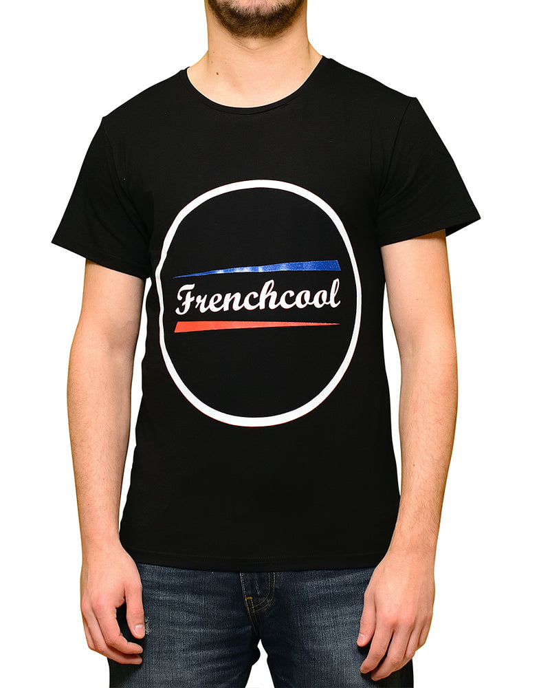 T-shirt Noir "Frenchcool Circle" - Frenchcool