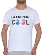 T-shirt Blanc "La Frenchcool Empreintes" 👐 - Frenchcool